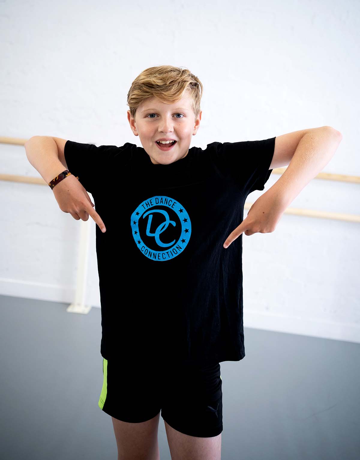Boy dancer in class