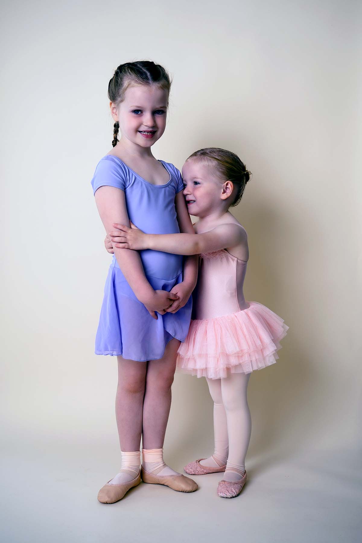 Young child in ballet class